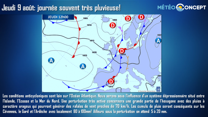 Illustration de l'actualité Vers un jeudi souvent très perturbé!