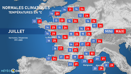 Illustration de l'actualité Quelles sont les températures normales/moyennes de juillet ?