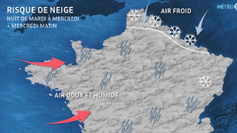 Illustration de l'actualité Épisode neigeux la nuit prochaine et mercredi matin sur le Nord et le Pas-de-Calais